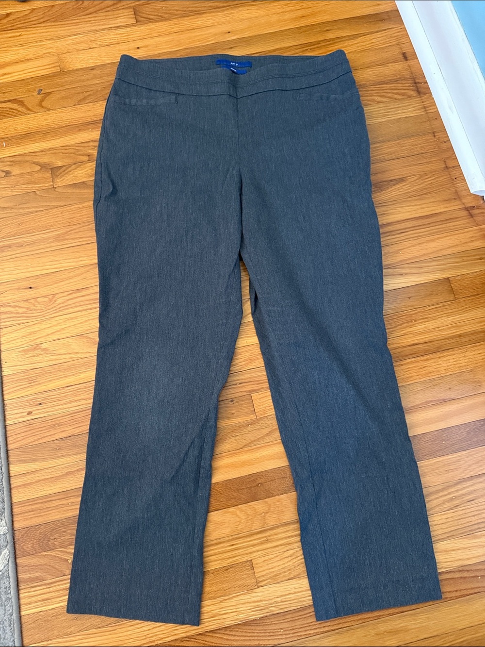Apt. 9 Women’s Stretch Pull-On Dress Pants - Charcoal